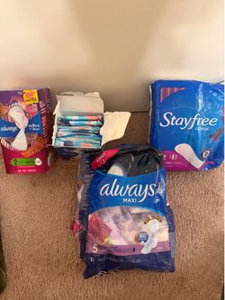 Always radiant  pads / stayfree  maxi/ always classic/ always flex pads