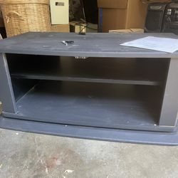 Sturdy Black TV Stand With Swivel 