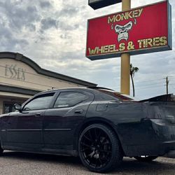 22" Staggered Hellcat Rines Y Llantas 265/35/22  295/30/22