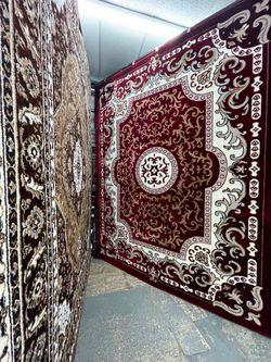 Large Red Traditional Area Rug