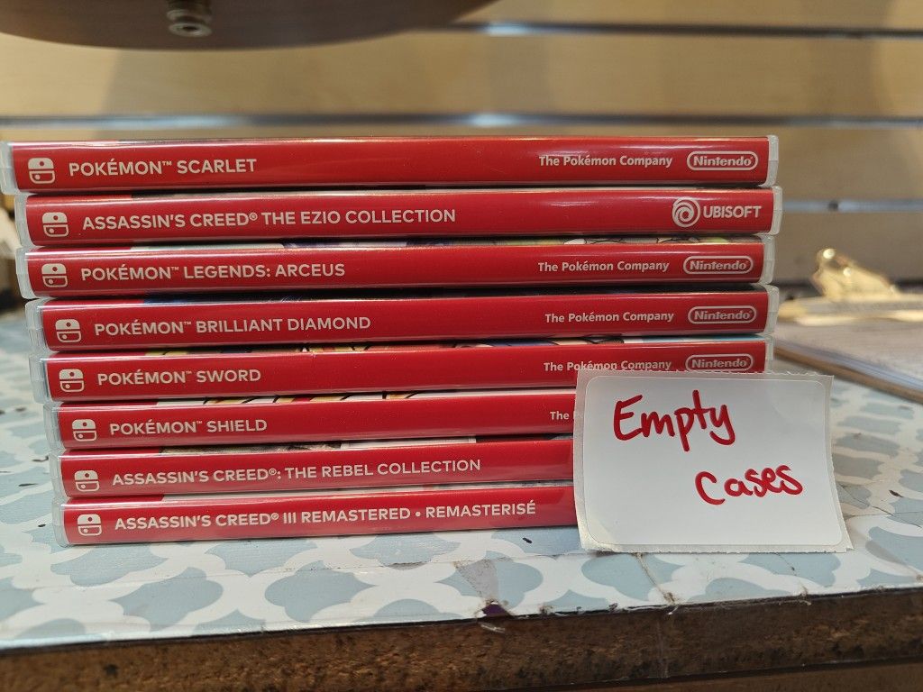 Empty Switch Game Cases