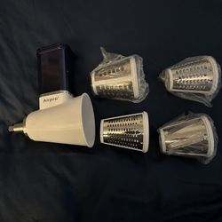 Airpro Slicer Shredder Attachments for KitchenAid Stand Mixers + Metal Food Grinder Attachment for KitchenAid...