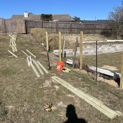 Pressure Treated Wood Fence 