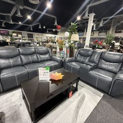 2 Pc Sofa And Loveseat With Free Coffee Table Set 