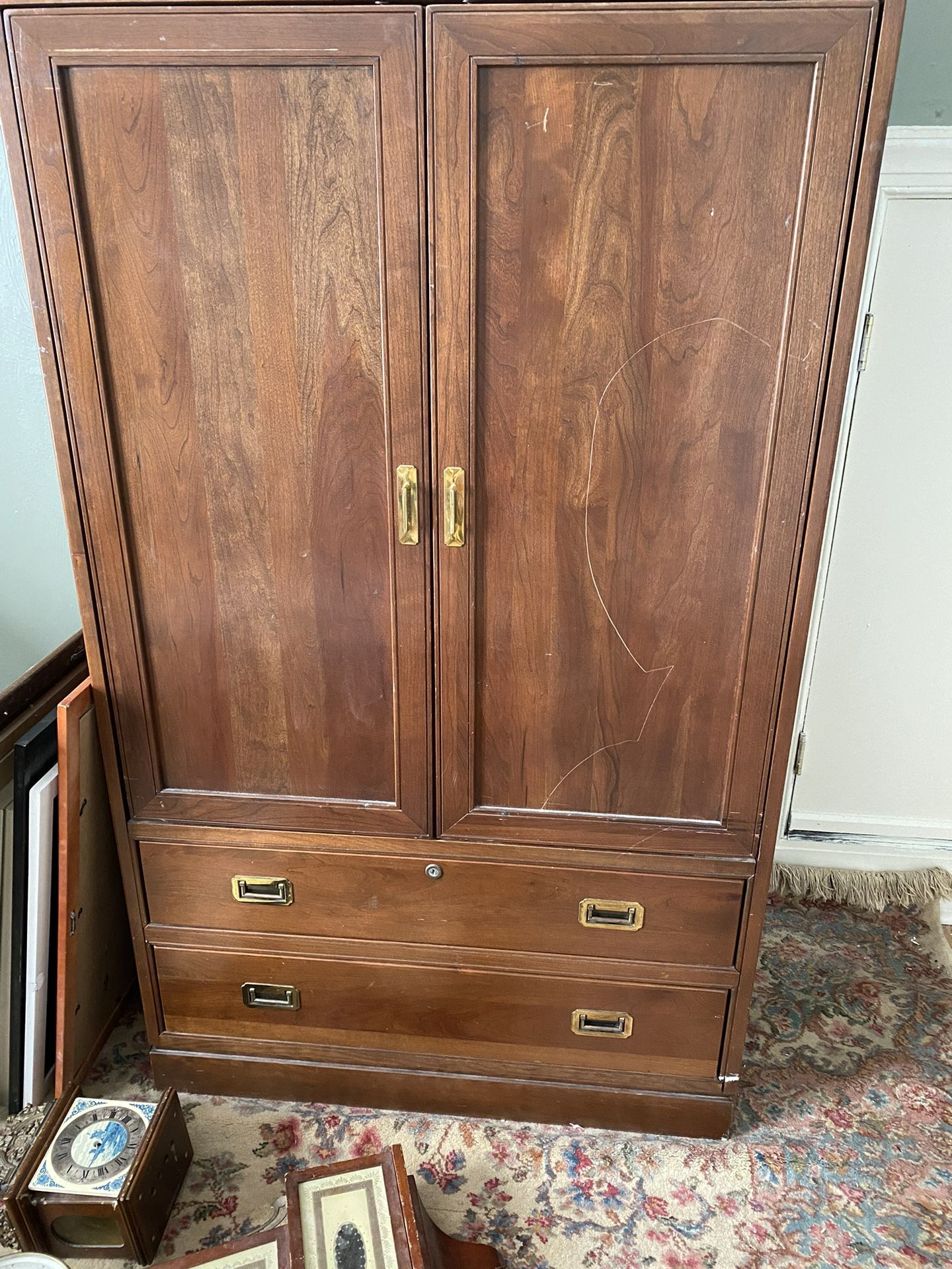 Beautiful Ethan Allen Solid Cherry Large Video Cabinet