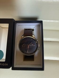 Tommy Hilfiger Watch with Brown Leather Strap