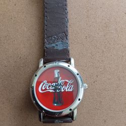 2002 COCA-COLA Stainless Steel Watch F17313= 1/F Japanese Movement.