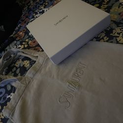 Saint Laurent Tote Bag In Fleece 
