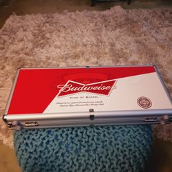 Budweiser Branded Poker Set/ Case