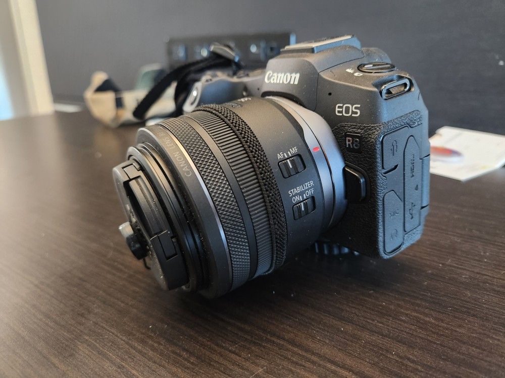 Canon R8 and 4 Lenses