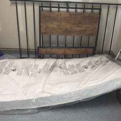Twin platform Bed Frame And Mattress