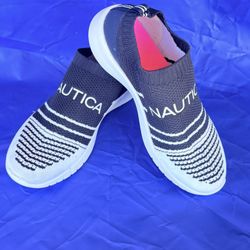 Nautica Womens SIZE 8.5 Addin Low Top Slip On Jogger Shoes Blue (to)