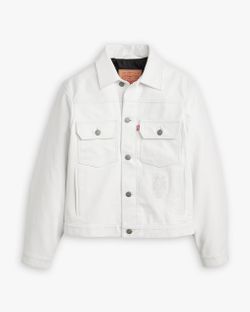 Stussy x Levi’s leather trucker jacket