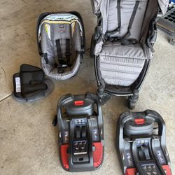 Britax set - Baby - Stroller, Two Bases, Carrier/Car Seat