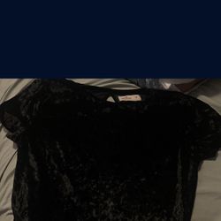 Hollister Velour Black Top