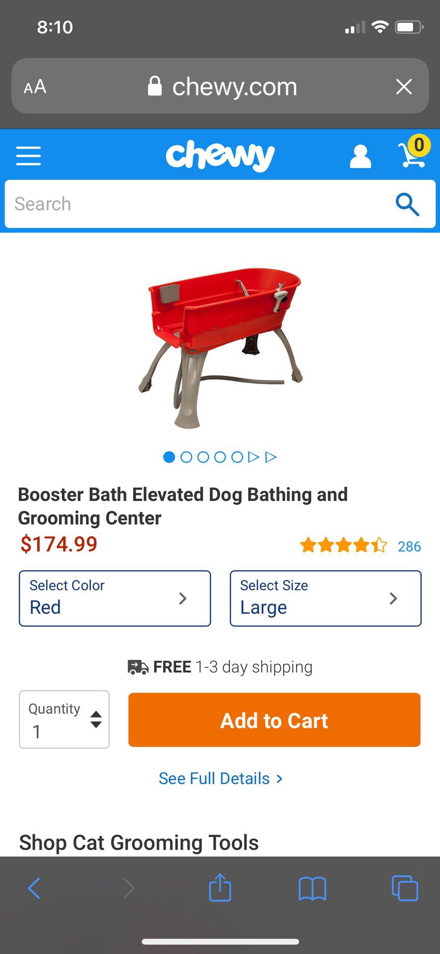 Gently Used Elevated Dog Bath For Small- Medium Dogs