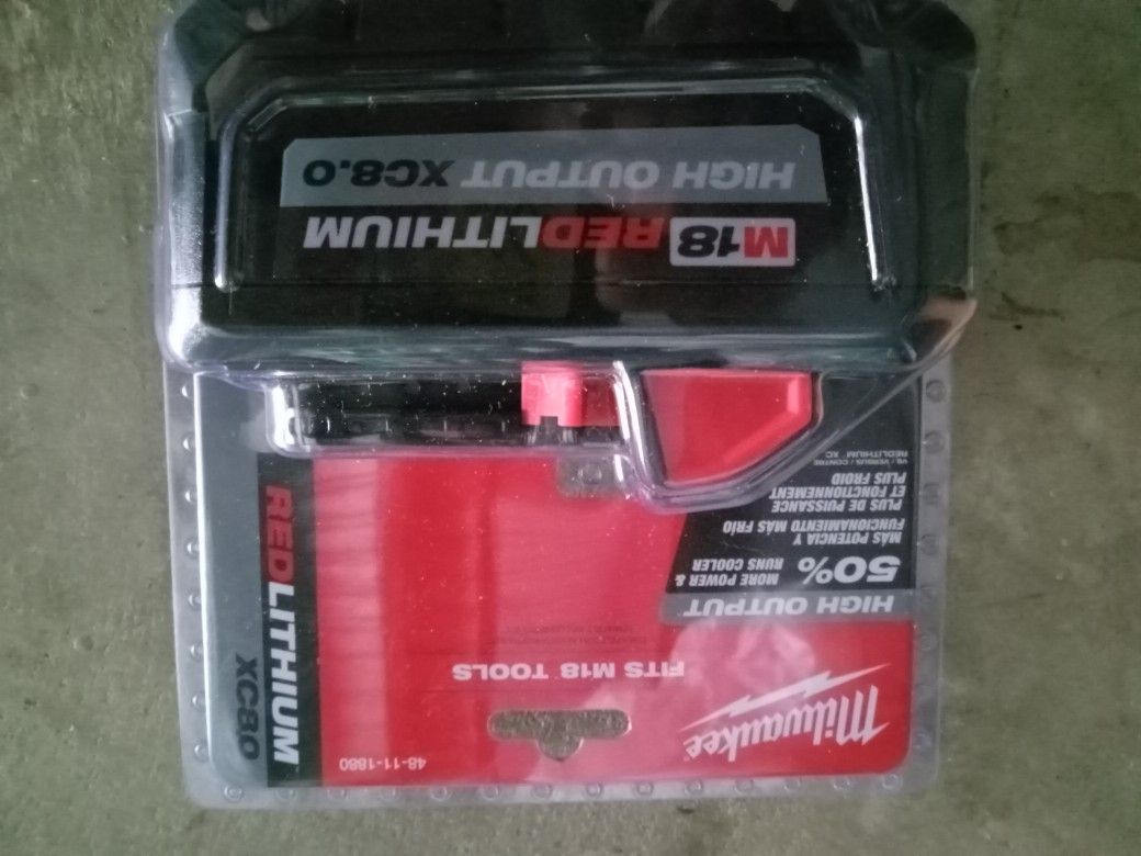 M18 RED LITHIUM HIGH OUTPUT XC8.0