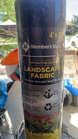 Members mark landscape fabric