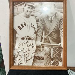 Baseball Signed, Framed Photo