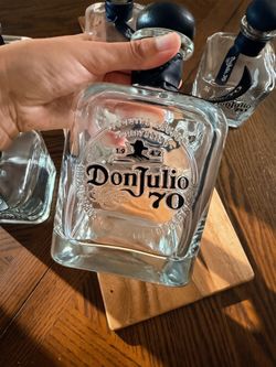 6 Empty Don Julio Bottles