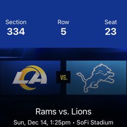 RAMS VS LIONS