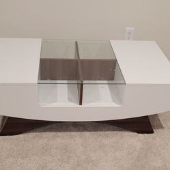 Madilynn Glass Top Single Coffee Table