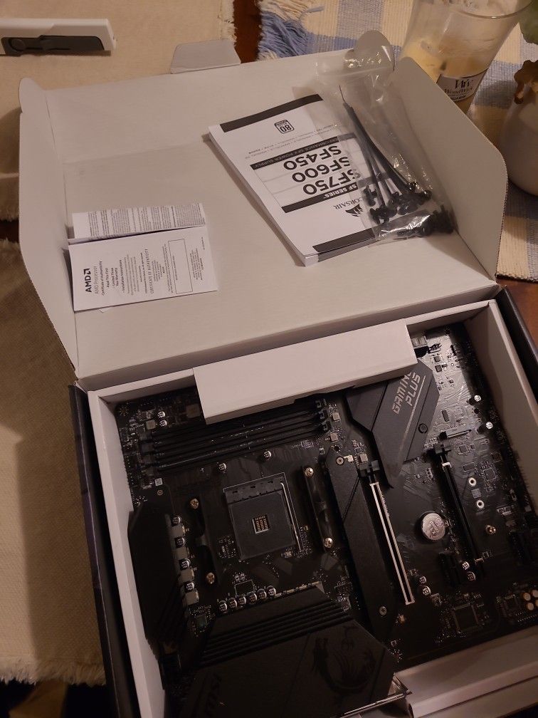 MSI mpg B550 Gaming Plus AMD motherboard (Opened /Never Used)