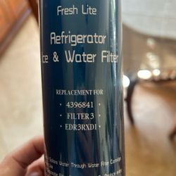 Refrigerator, Ice And Water Filter Brand New