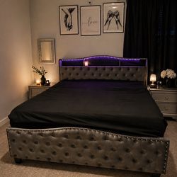 Like New King Diamond Bed