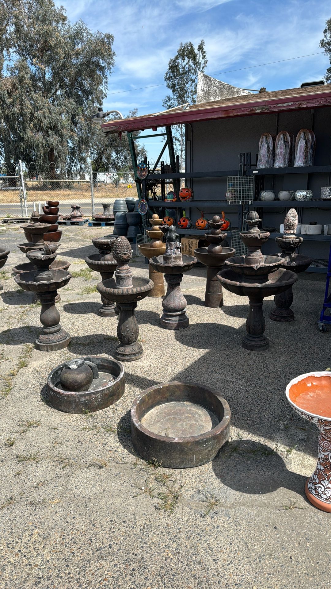 Concrete Water Fountains Or Concrete Birdbaths