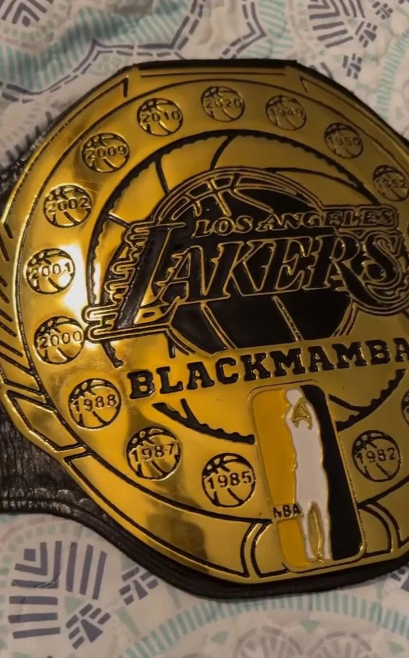 Custom Kobe wrestling belt