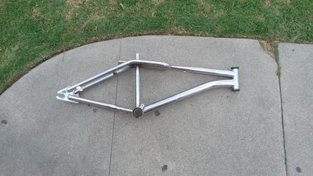 20 INCH CHROME OLD SCHOOL ROYCE UNION FREESTYLE BMX BICYCLE FRAME