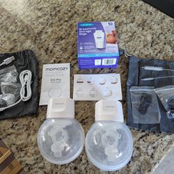 Momcozy Hands-Free Breast Pump Double-Sealed Flange
With Lactation Massager