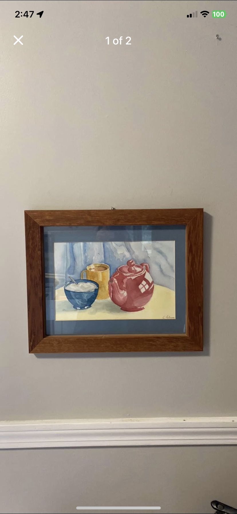 Framed Watercolor picture