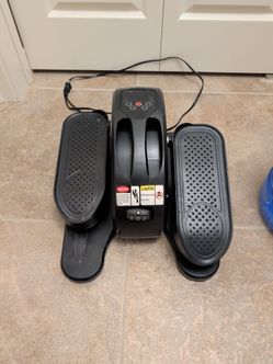 portable, corded electric under-desk elliptical machine