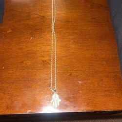 Mens 10k Gold Hamsa Chain Brand New