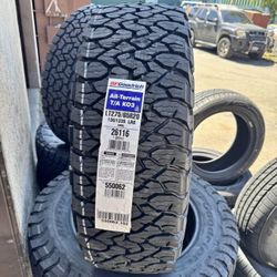 275/65R20 Bfgoodrich KO3 All Terrain LT Load Range E 10 Ply Brand new 4 tires Free Mount balance
