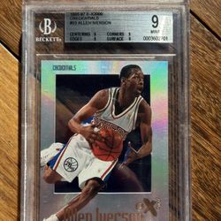 1996 Allen Iverson E-X2000 Credentials BGS 9 Rookie RC
