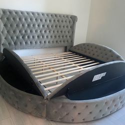 🫡WOW BRAND NEW PLATINUM TUFTED QUEEN SIZE STORAGE BED $795 INCLUDING DELIVERY!!!!!
