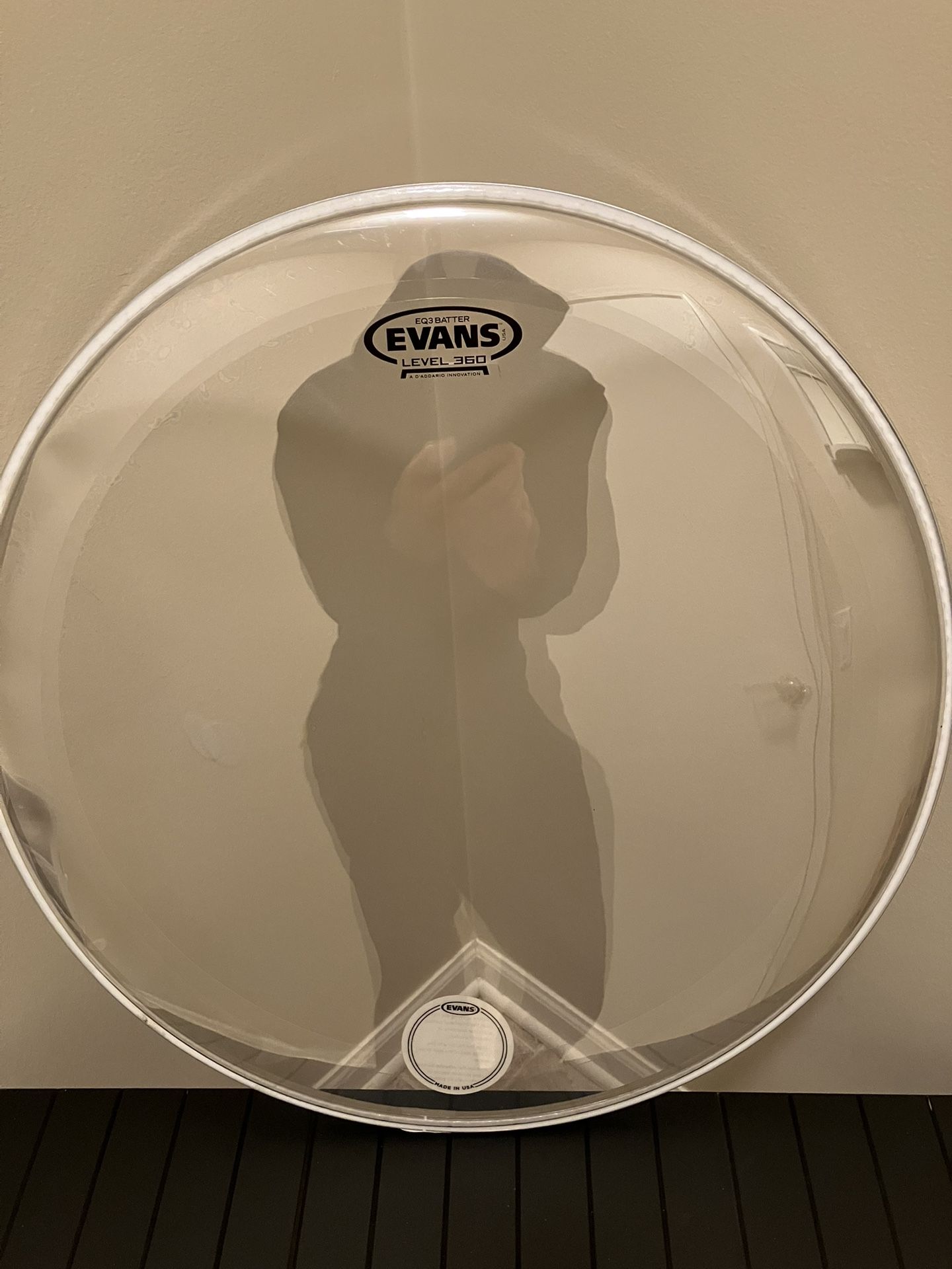 Evans EQ3 - 20’ bass drum -batter head clear / New