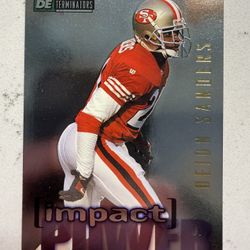 1995 SkyBox Impact #IP9 Deion Sanders Impact Power