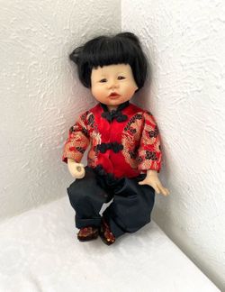 Porcelain Doll "Chen" A Little Boy of China 12"