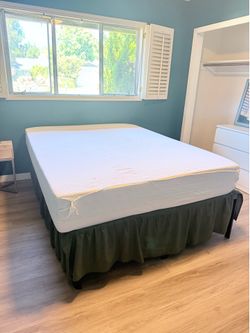 Queen bed and metal frame