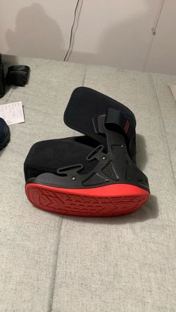 Black and Red Ankle Walking Boot Brace