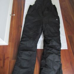 Adult Large Black Snow Bibs, Tec One Explorer 
