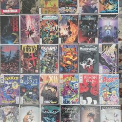Full Box Of Comic Books. 50 Mixed Comics
