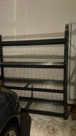 4 Tiered Black Metal Utility Rack