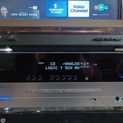 HARMAN KARDON AVR-147 RECEIVER/SONY PHONO/KLIPSCH QUINTET HOME THEATER SPEAKER SYSTEM $800 FINAL PRICE 