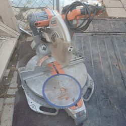 Ridgid Chop Saw With Sliding Features Angel Cutting