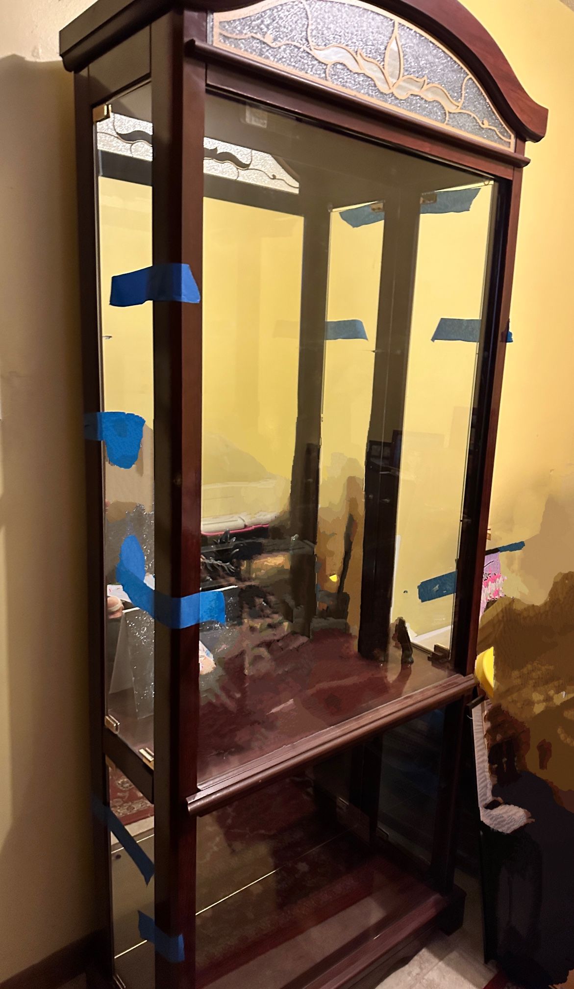 Mirrored Glass Curio